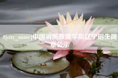 四川中国消防救援学院辽宁招生简章公示
