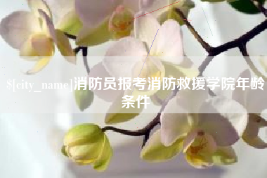 四川消防员报考消防救援学院年龄条件