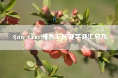 四川排列五图谜字谜汇总九