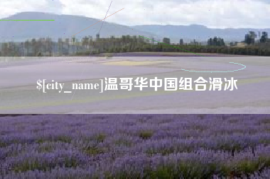 四川温哥华中国组合滑冰