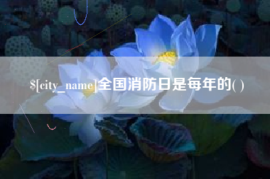 四川全国消防日是每年的( )