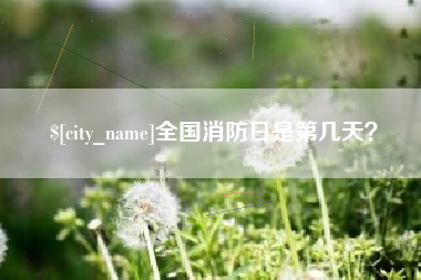 四川全国消防日是第几天？