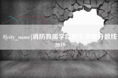 四川消防救援学院招生录取分数线2019