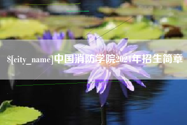 四川中国消防学院2024年招生简章