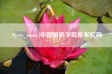 四川中国消防学院是军校吗