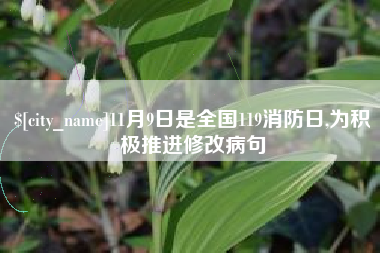 四川11月9日是全国119消防日,为积极推进修改病句
