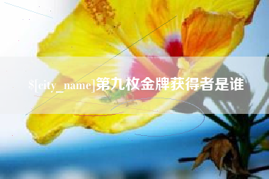 四川第九枚金牌获得者是谁