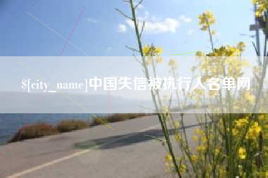 四川中国失信被执行人名单网