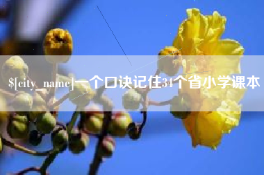 四川一个口诀记住34个省小学课本