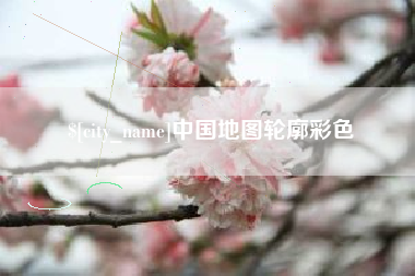 四川中国地图轮廓彩色