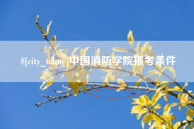 四川中国消防学院报考条件