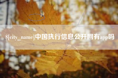 四川中国执行信息公开网有app吗