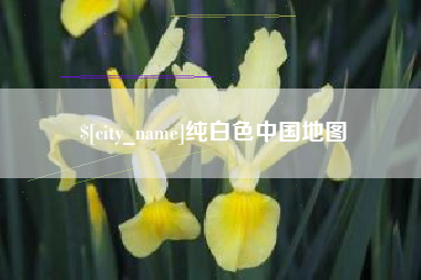 四川纯白色中国地图