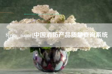 四川中国消防产品质量查询系统