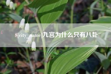 四川九宫为什么只有八卦