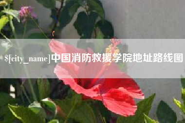 四川中国消防救援学院地址路线图