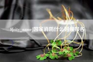 四川国家消防什么时候报名