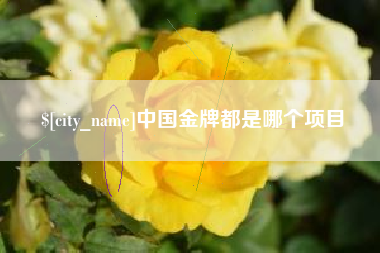 四川中国金牌都是哪个项目