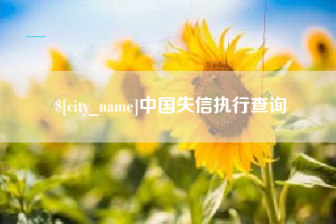 四川中国失信执行查询