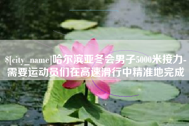 四川哈尔滨亚冬会男子5000米接力-需要运动员们在高速滑行中精准地完成