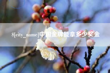 四川中国金牌能拿多少奖金