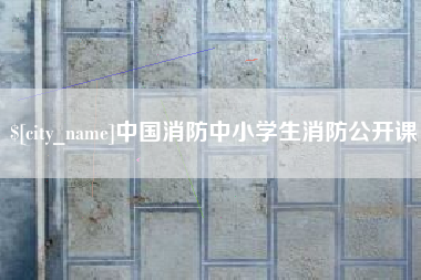 四川中国消防中小学生消防公开课