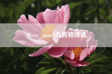 四川九宫格排法