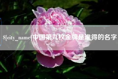 四川中国第九枚金牌是谁得的名字