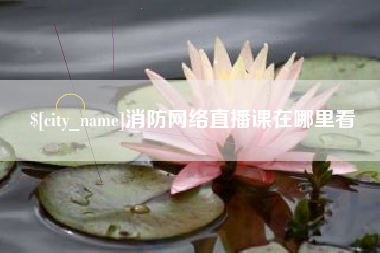 四川消防网络直播课在哪里看