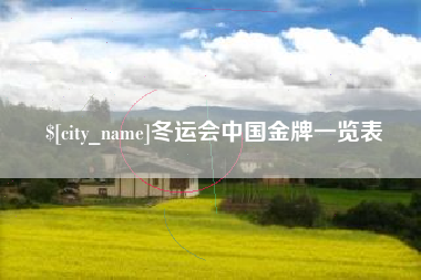 四川冬运会中国金牌一览表