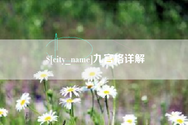 四川九宫格详解