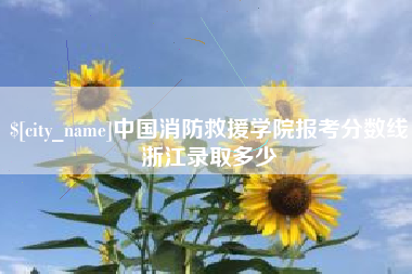 四川中国消防救援学院报考分数线浙江录取多少