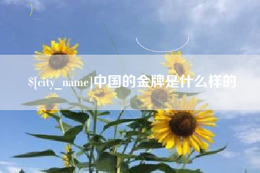 四川中国的金牌是什么样的